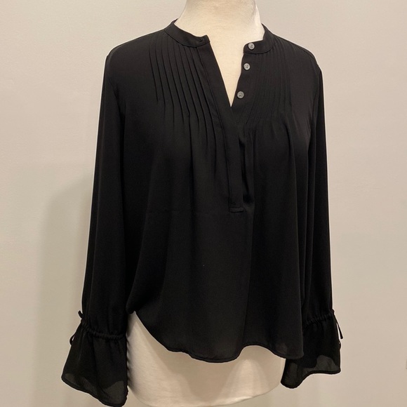 J Crew Black Blouse Small - Picture 1 of 3